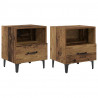 Szafka Nocna z szufladą 2 pcs Stare drewno 40 x 35 x 47.5 cm
