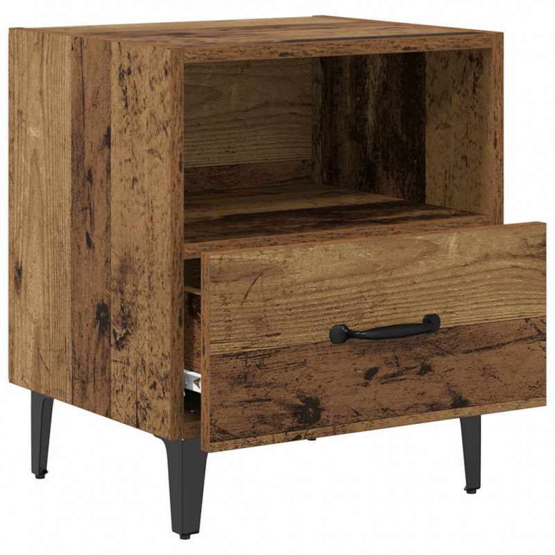 Szafka Nocna z szufladą 2 pcs Stare drewno 40 x 35 x 47.5 cm