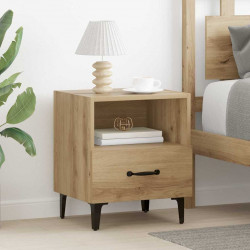 Szafka Nocna 2 pcs Dąb rzemieślniczy 40 x 35 x 47,5 cm