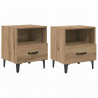 Szafka Nocna 2 pcs Dąb rzemieślniczy 40 x 35 x 47,5 cm