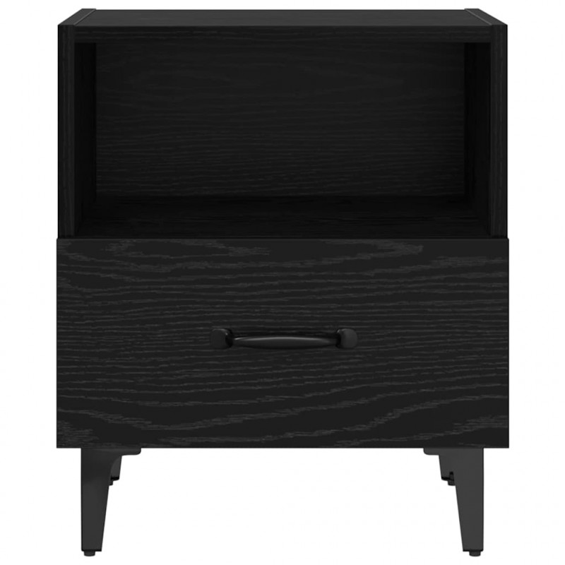 Szafka Nocna z szufladą 2 pcs Czarny dąb 40 x 35 x 47.5 cm