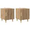 Szafka Nocna 2 pcs Dąb rzemieślniczy 40 x 40 x 50 cm