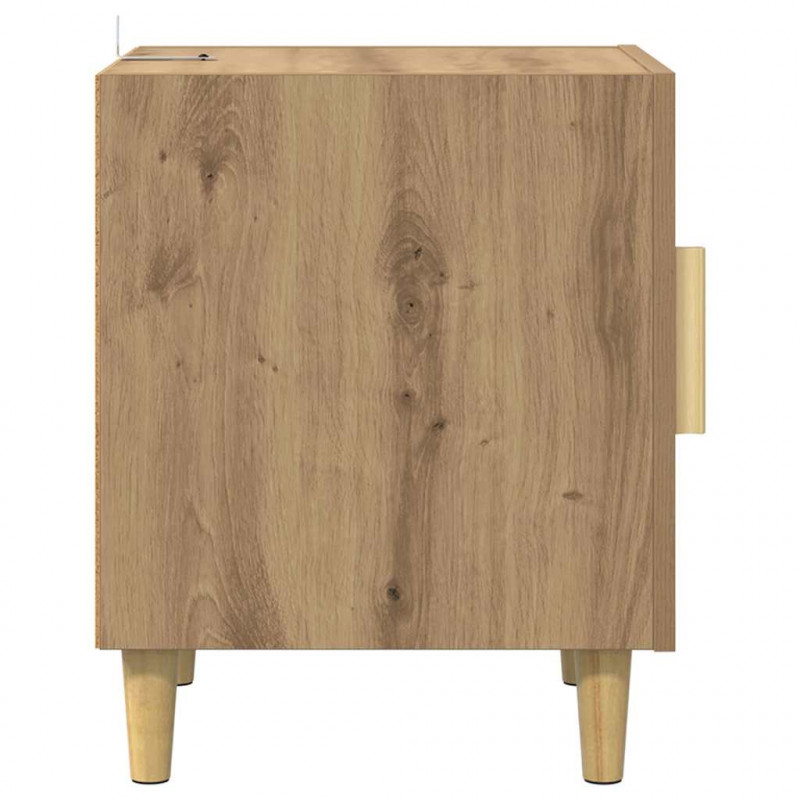 Szafka Nocna 2 pcs Dąb rzemieślniczy 40 x 40 x 50 cm