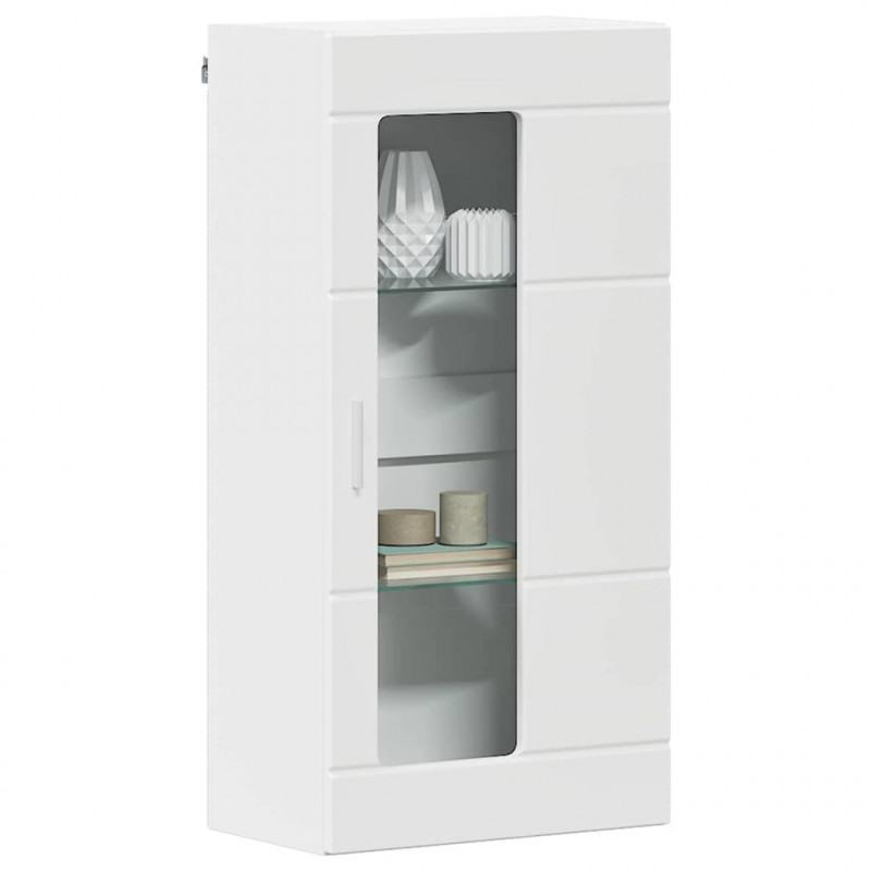 Drewniana szafka Biały 50 x 29 x 100 cm Materiał drewnopochodny