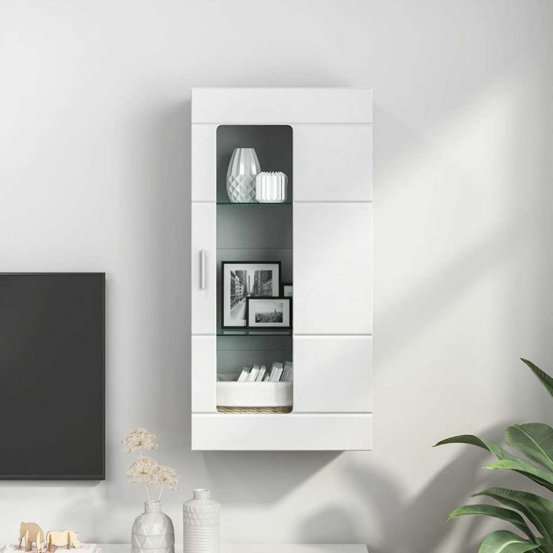 Drewniana szafka Biały 50 x 29 x 100 cm Materiał drewnopochodny