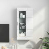 Drewniana szafka Biały 50 x 29 x 100 cm Materiał drewnopochodny
