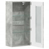Drewniana szafka Betonowy szary 50 x 29 x 100 cm