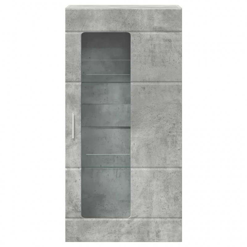 Drewniana szafka Betonowy szary 50 x 29 x 100 cm