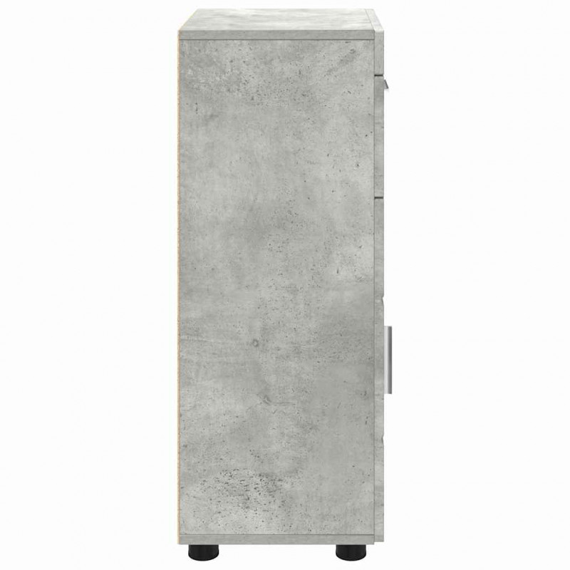 Drewniana szafka Betonowy szary 50 x 29 x 100 cm