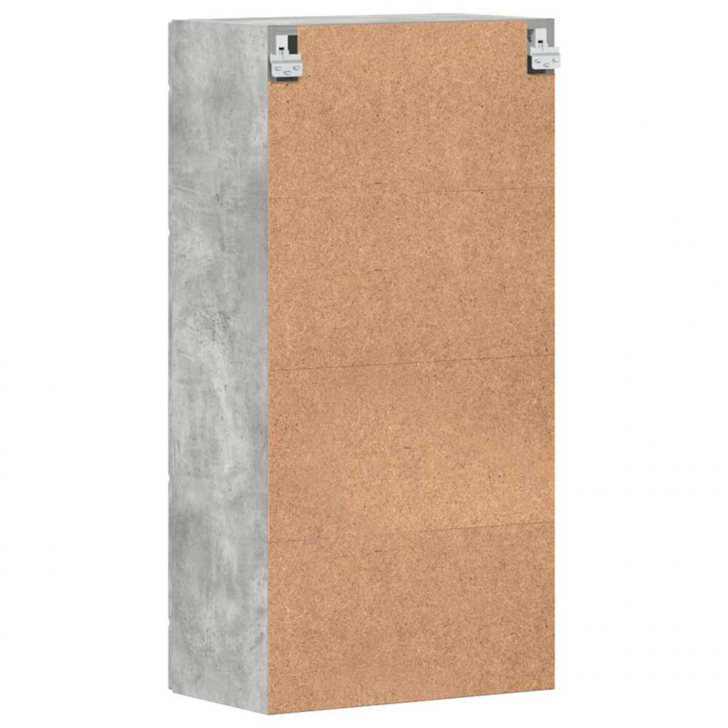Drewniana szafka Betonowy szary 50 x 29 x 100 cm