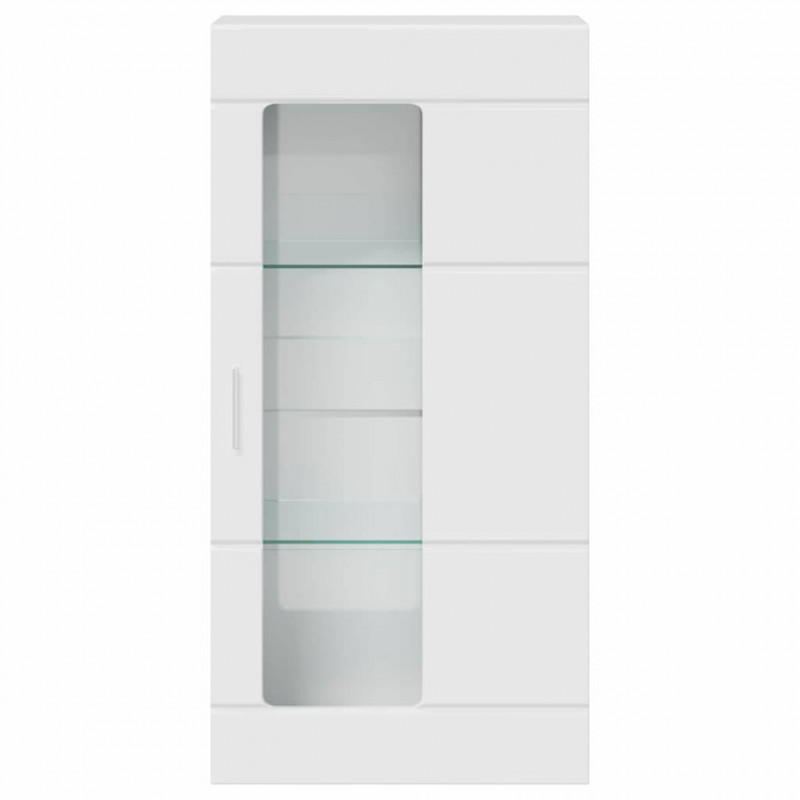 Drewniana szafka Wysoki połysk biały 50 x 29 x 100 cm