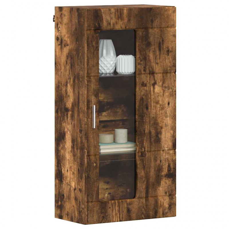 Drewniana szafka z przechowywaniem Dąb wędzony 50 x 29 x 100 cm
