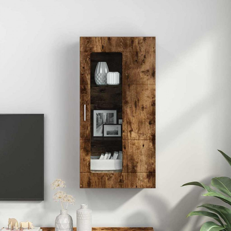 Drewniana szafka z przechowywaniem Dąb wędzony 50 x 29 x 100 cm