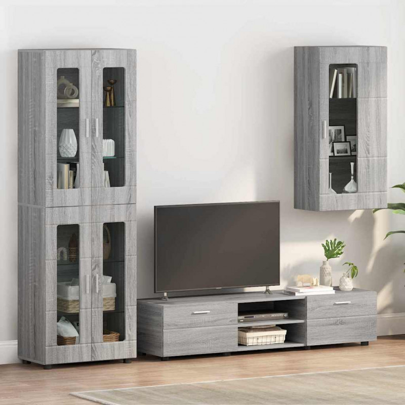 Drewniana szafka Szary Sonoma 50 x 29 x 100 cm