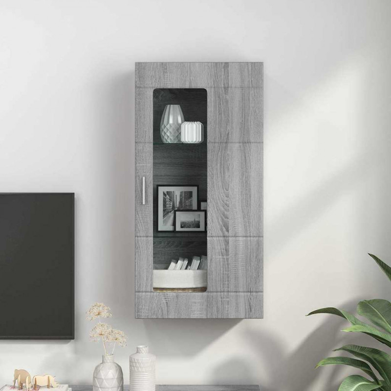 Drewniana szafka Szary Sonoma 50 x 29 x 100 cm
