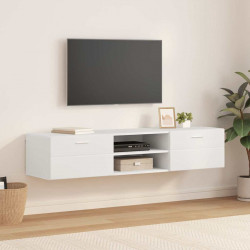 Drewniana szafka Biały 150 x 39 x 30 cm Materiał drewnopochodny