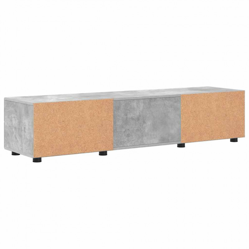 Drewniana szafka z szufladą Betonowy szary 150 x 39 x 30 cm