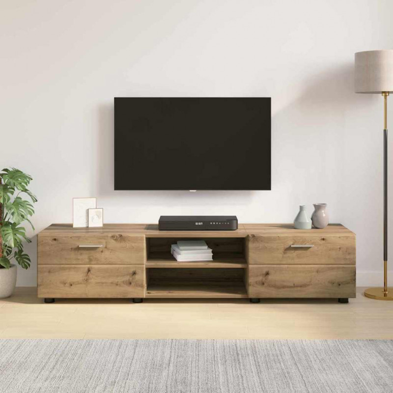 Drewniana szafka z szufladą Dąb rzemieślniczy 150 x 39 x 30 cm