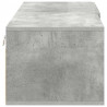 Drewniana szafka z szufladą Betonowy szary 100,5 x 39 x 30 cm