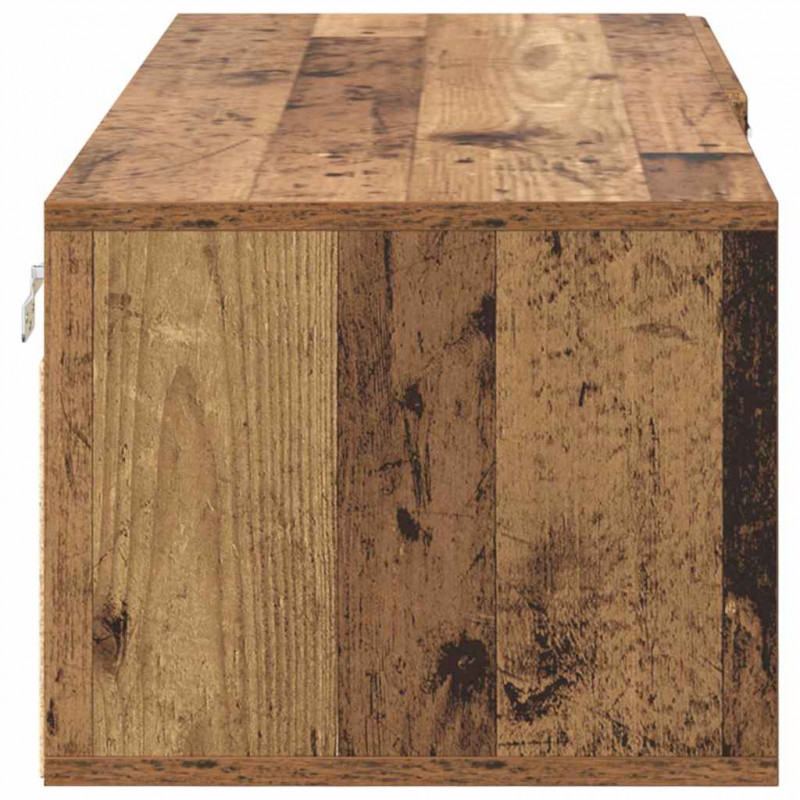 Drewniana szafka z szufladą Stare drewno 100,5 x 39 x 30 cm