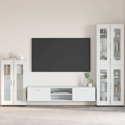 Bufet FLORIN Biały 55,5 x 29 x 103 cm Materiał drewnopochodny