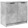 Szafka Łazienkowa z drzwiami Betonowy szary 64,5 x 33,5 x 59 cm