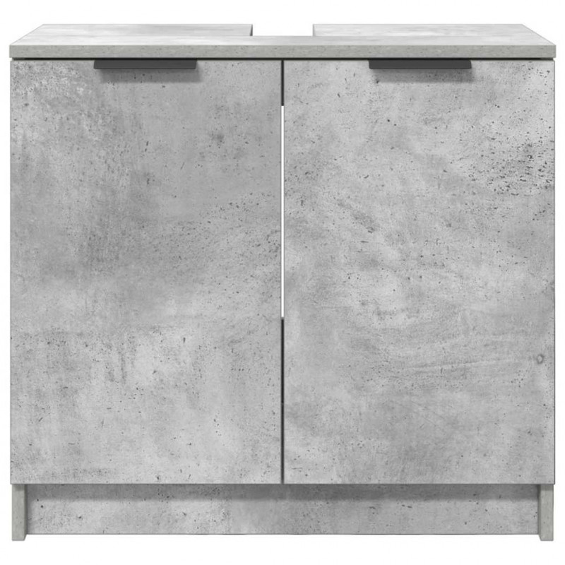 Szafka Łazienkowa z drzwiami Betonowy szary 64,5 x 33,5 x 59 cm