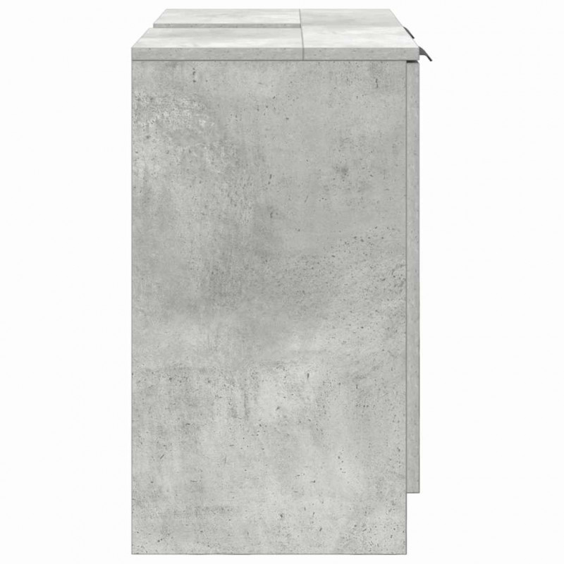 Szafka Łazienkowa z drzwiami Betonowy szary 64,5 x 33,5 x 59 cm