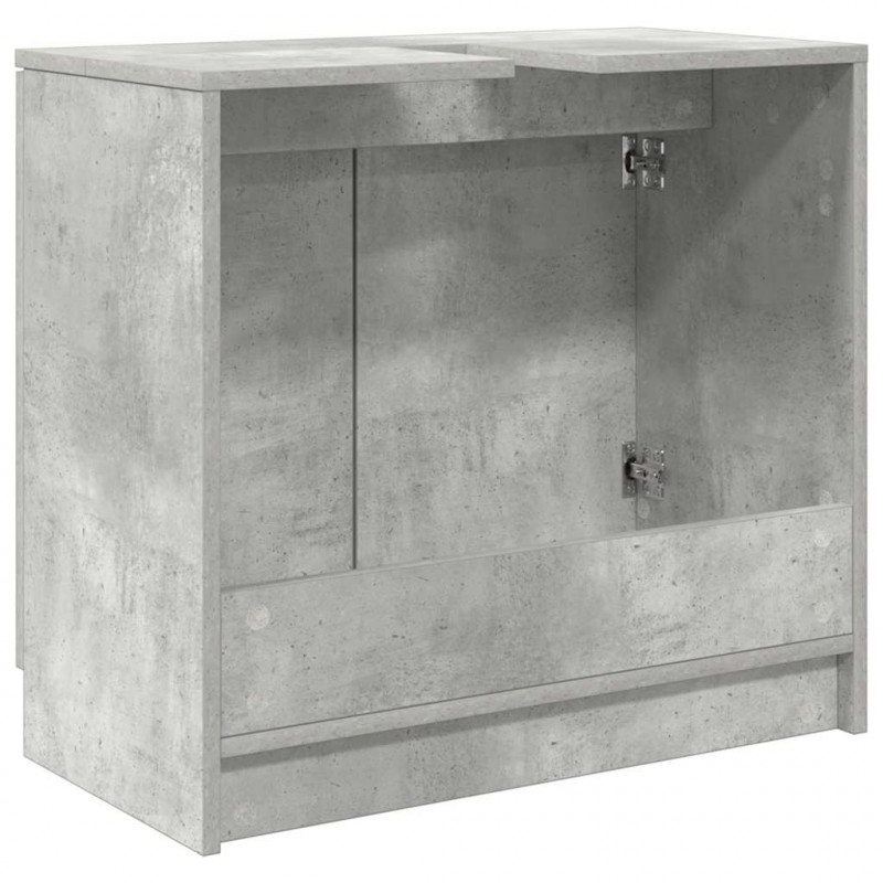 Szafka Łazienkowa z drzwiami Betonowy szary 64,5 x 33,5 x 59 cm