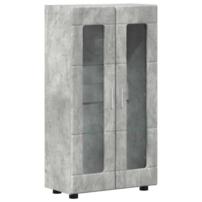 Bufet z półką FLORIN Betonowy szary 55,5 x 29 x 103 cm