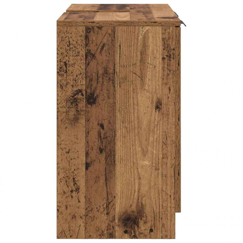 Szafka Łazienkowa z drzwiami Stare drewno 64,5 x 33,5 x 59 cm