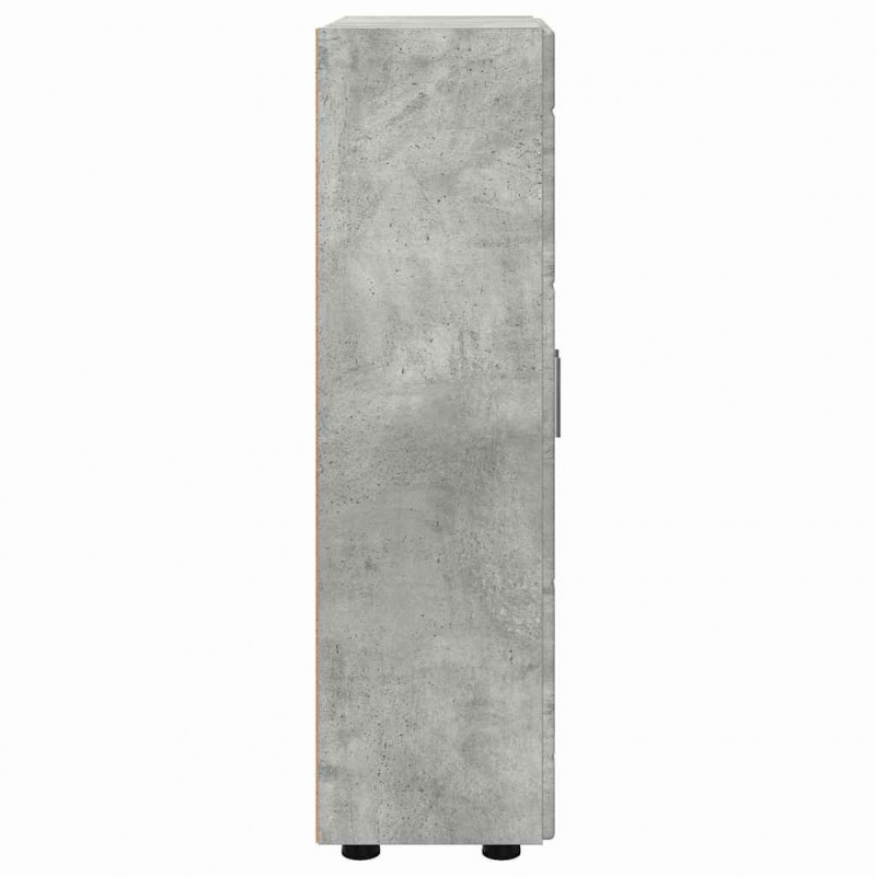 Bufet z półką FLORIN Betonowy szary 55,5 x 29 x 103 cm