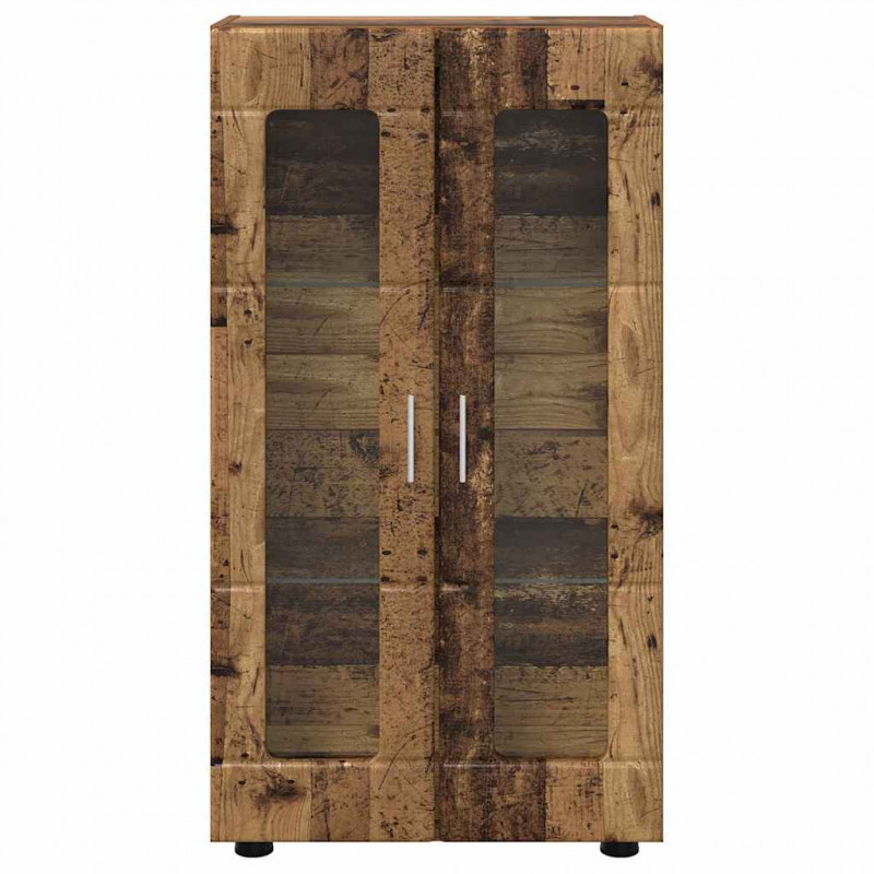 Bufet z półką z drzwiami FLORIN Stare drewno 55,5 x 29 x 103 cm