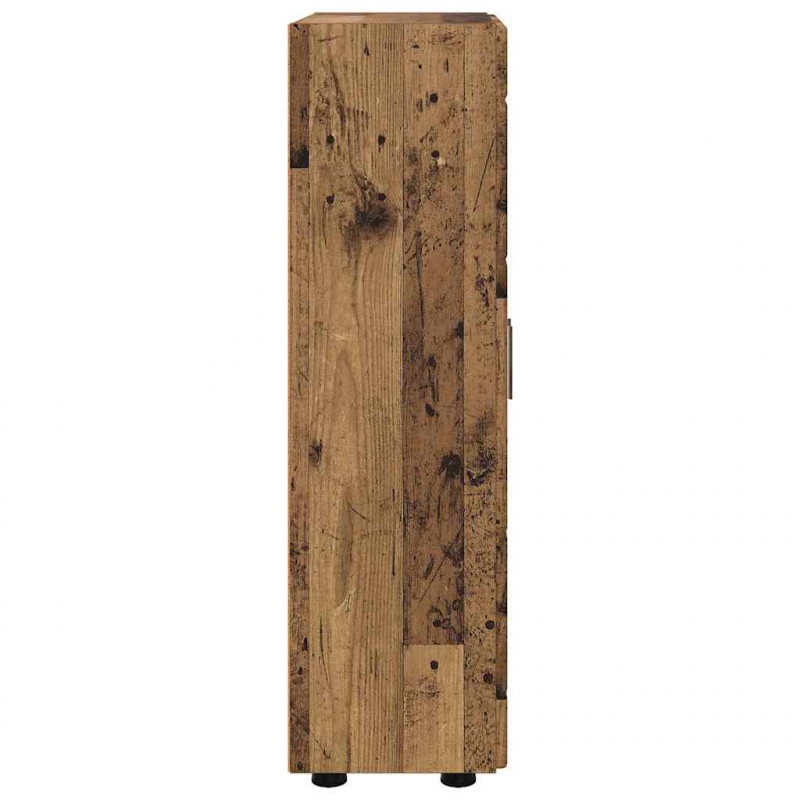 Bufet z półką z drzwiami FLORIN Stare drewno 55,5 x 29 x 103 cm