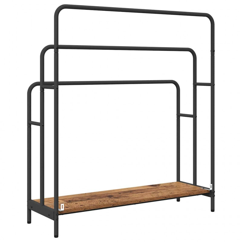 Wieszak na ubrania z półką Stare drewno 90 x 30 x 100,5 cm