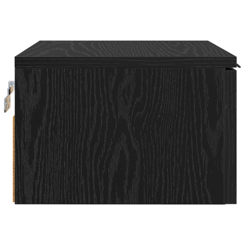 Szafka Nocna Czarny Dąb 34 x 30 x 20 cm Materiał drewnopochodny