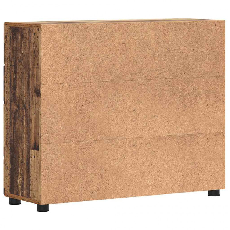 Drewniana szafka z szufladą Stare drewno 88,5 x 30,5 x 73 cm