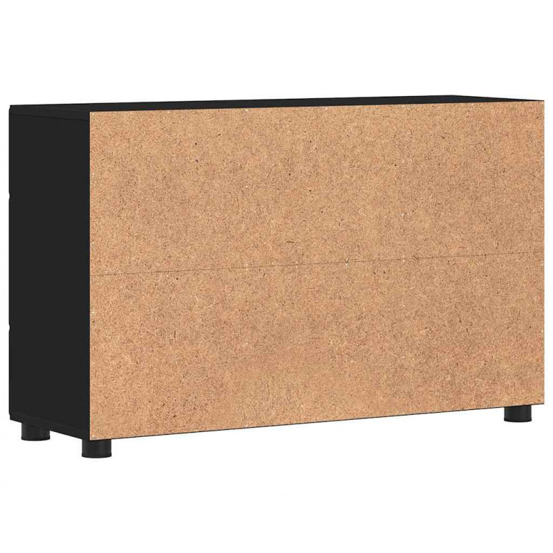 Bufet z półką z drzwiami FLORIN Czarny 88,5 x 30,5 x 55,5 cm