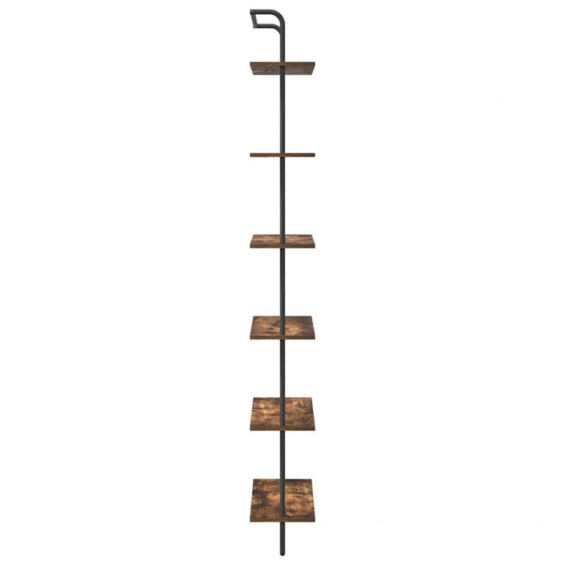 Półka na książki Dąb wędzony 60 x 24 x 203 cm
