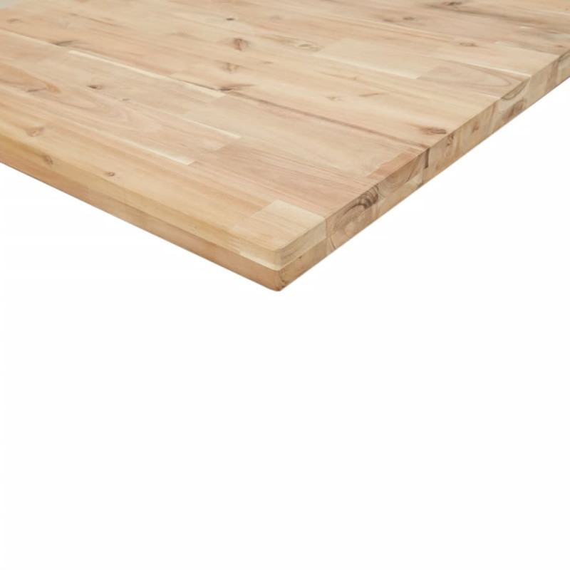 Półka ścienna, 40x20x4 cm, surowe lite drewno akacjowe