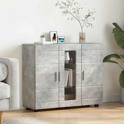 Drewniana szafka Betonowy szary 88,5 x 30,5 x 73 cm