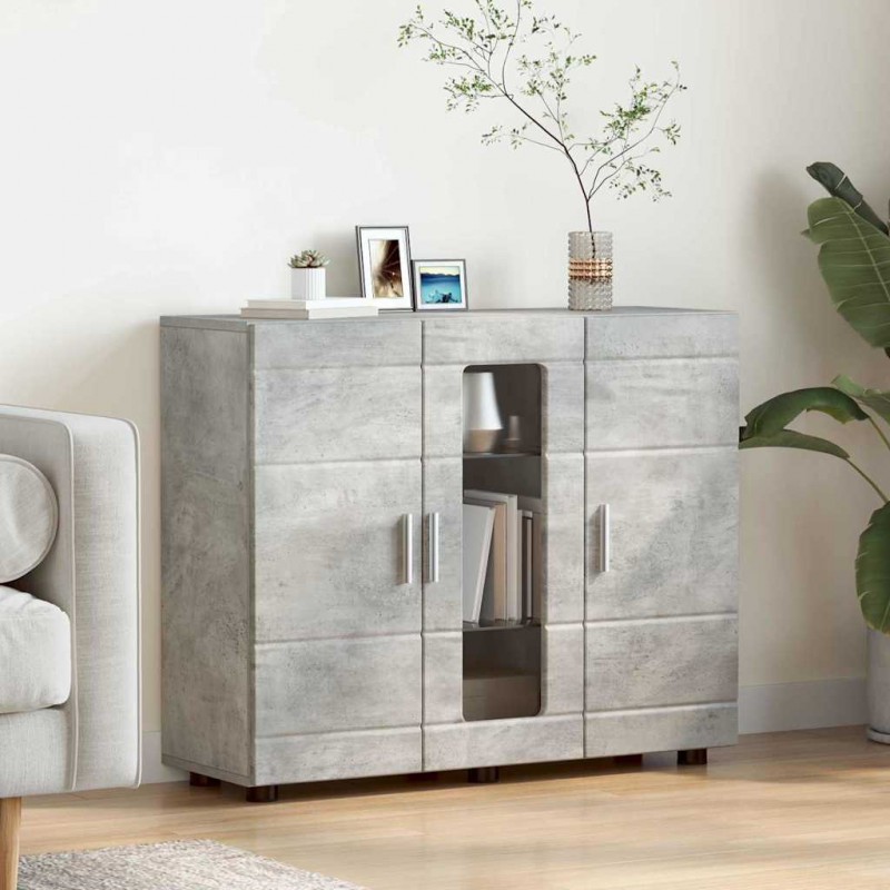 Drewniana szafka Betonowy szary 88,5 x 30,5 x 73 cm