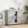 Drewniana szafka Betonowy szary 88,5 x 30,5 x 73 cm