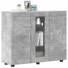 Drewniana szafka Betonowy szary 88,5 x 30,5 x 73 cm