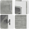 Drewniana szafka Betonowy szary 88,5 x 30,5 x 73 cm