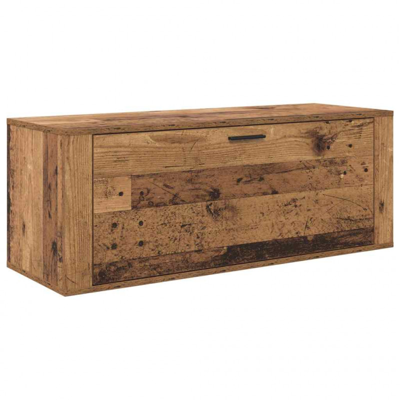 Szafka na buty z półką z drzwiami Stare drewno 100 x 35 x 38 cm