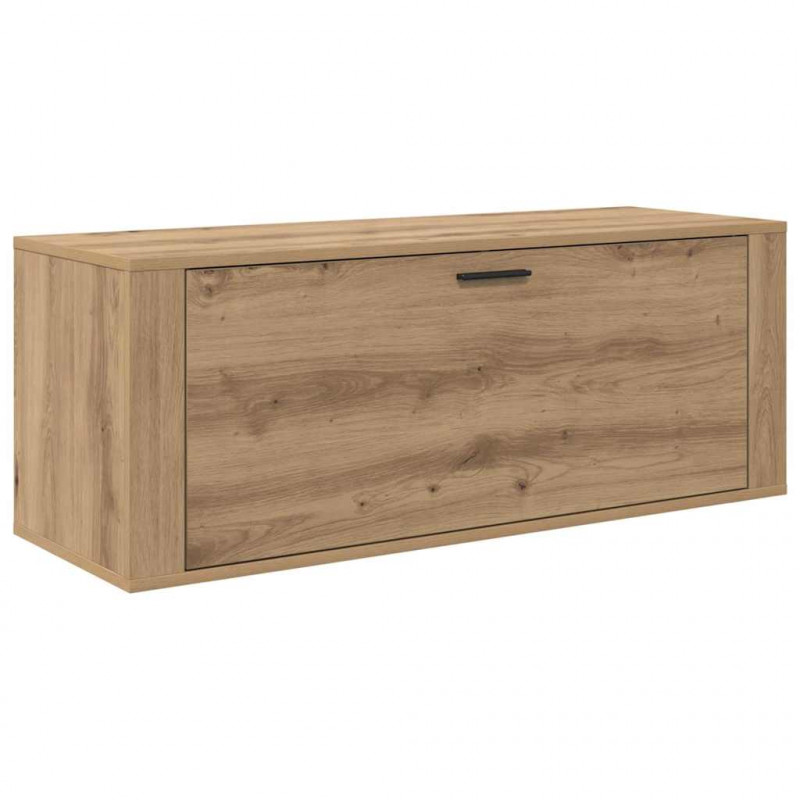 Szafka na buty z półką z drzwiami dąb artisan 100 x 35 x 38 cm