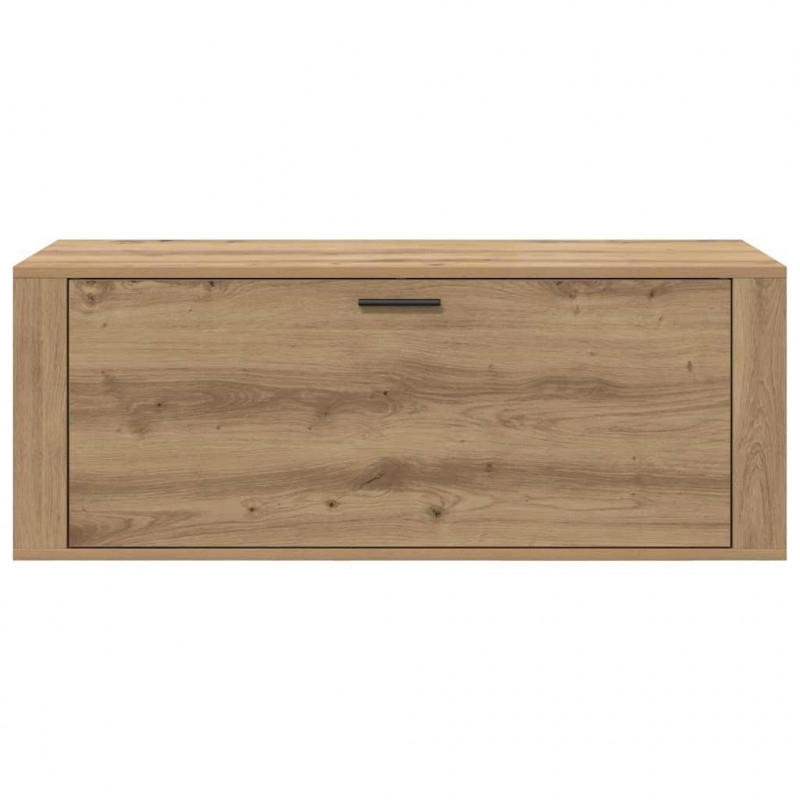 Szafka na buty z półką z drzwiami dąb artisan 100 x 35 x 38 cm