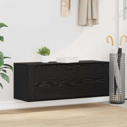 Szafka na buty z półką z drzwiami Czarny dąb 100 x 35 x 38 cm
