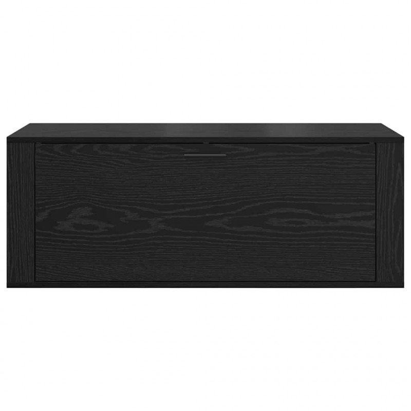 Szafka na buty z półką z drzwiami Czarny dąb 100 x 35 x 38 cm